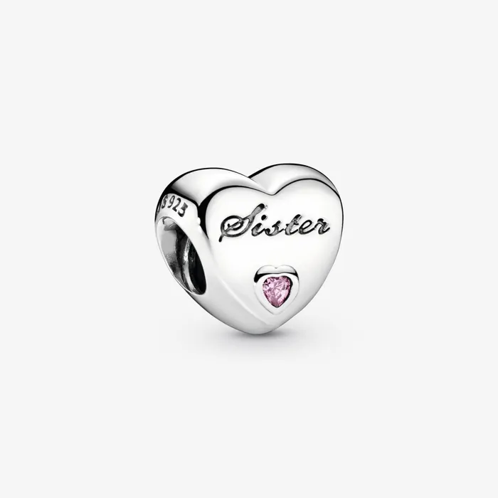 Charm Bracelets Women Pandora Sister Heart Charm And Bracelet Gift Set
