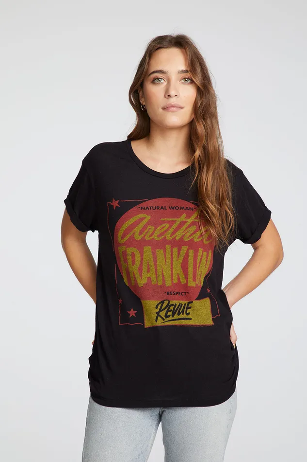 Chaser Brand Aretha Franklin Respect Womens Tops