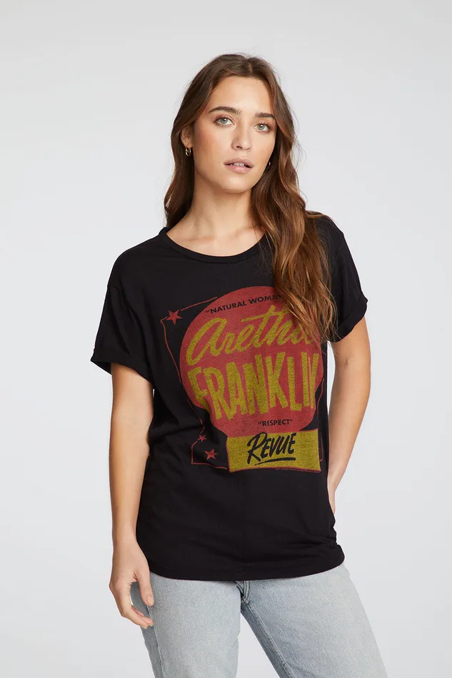 Chaser Brand Aretha Franklin Respect Womens Tops