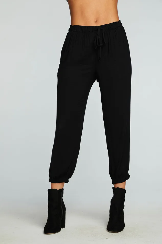 Chaser Brand Bottoms Womens Heirloom Wovens Cropped Paperbag Waist Pant