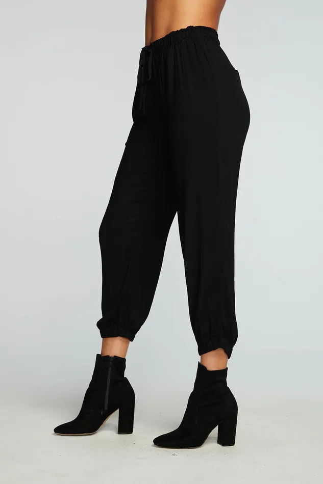 Chaser Brand Bottoms Womens Heirloom Wovens Cropped Paperbag Waist Pant