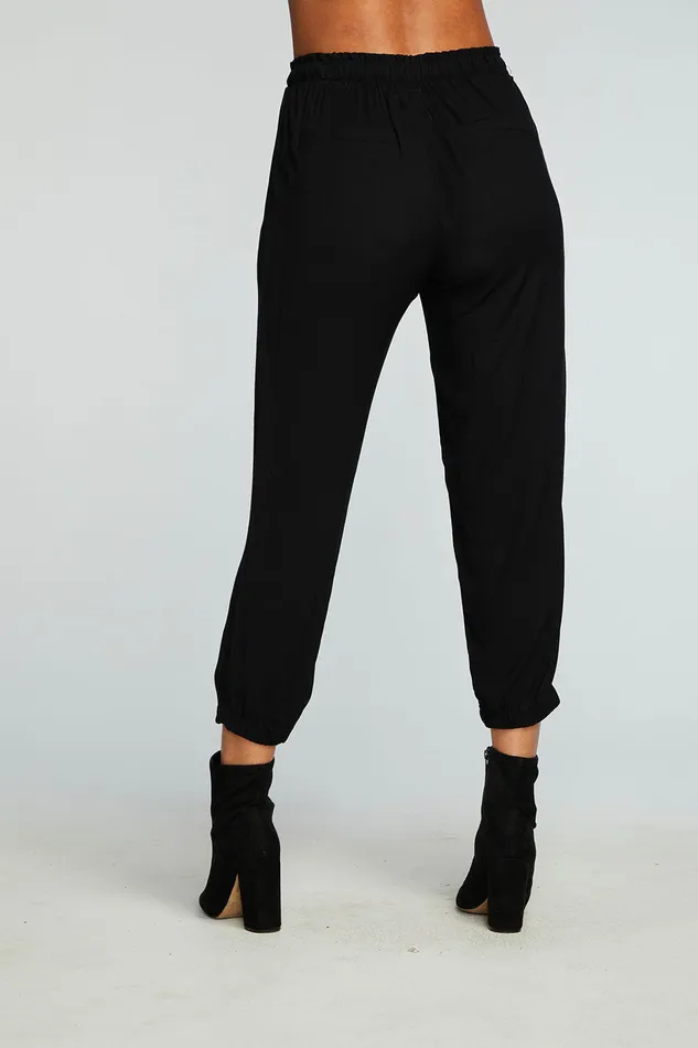 Chaser Brand Bottoms Womens Heirloom Wovens Cropped Paperbag Waist Pant
