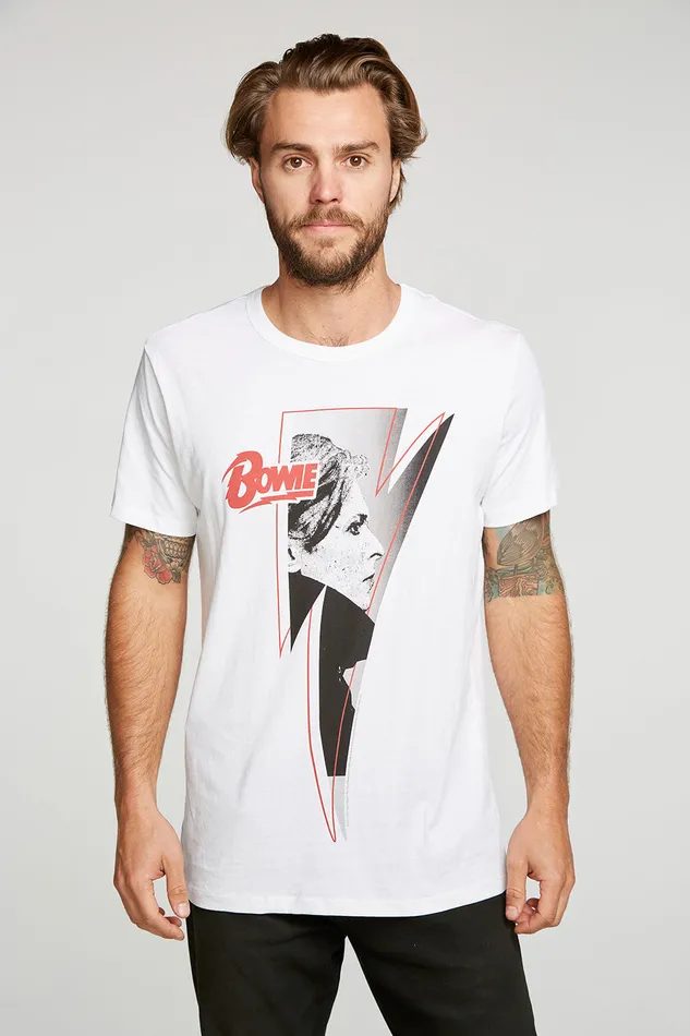 Chaser Brand David Bowie Bowie Bolt Mens Tops