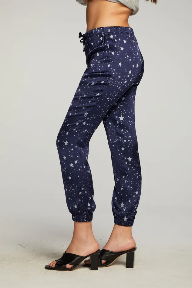 Chaser Brand Stretch Silky Basics Relaxed Jogger Womens Loungewear