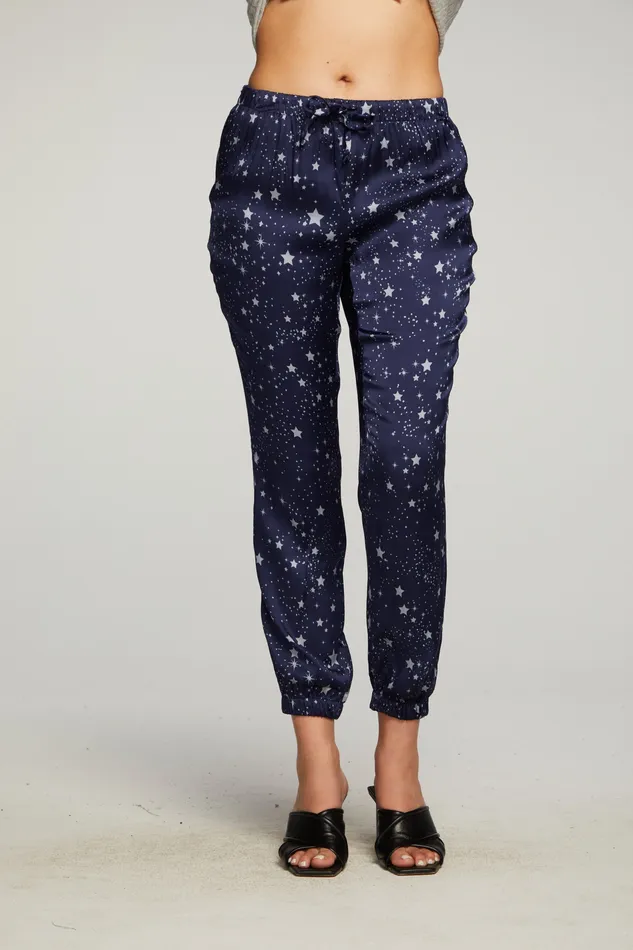 Chaser Brand Stretch Silky Basics Relaxed Jogger Womens Loungewear