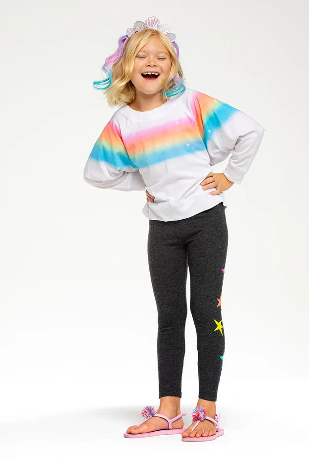 Chaser Brand Tops Girls Rainbow Dream
