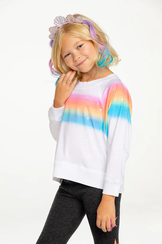 Chaser Brand Tops Girls Rainbow Dream