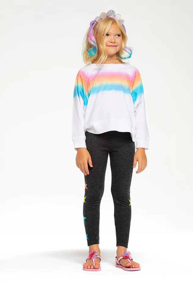 Chaser Brand Tops Girls Rainbow Dream
