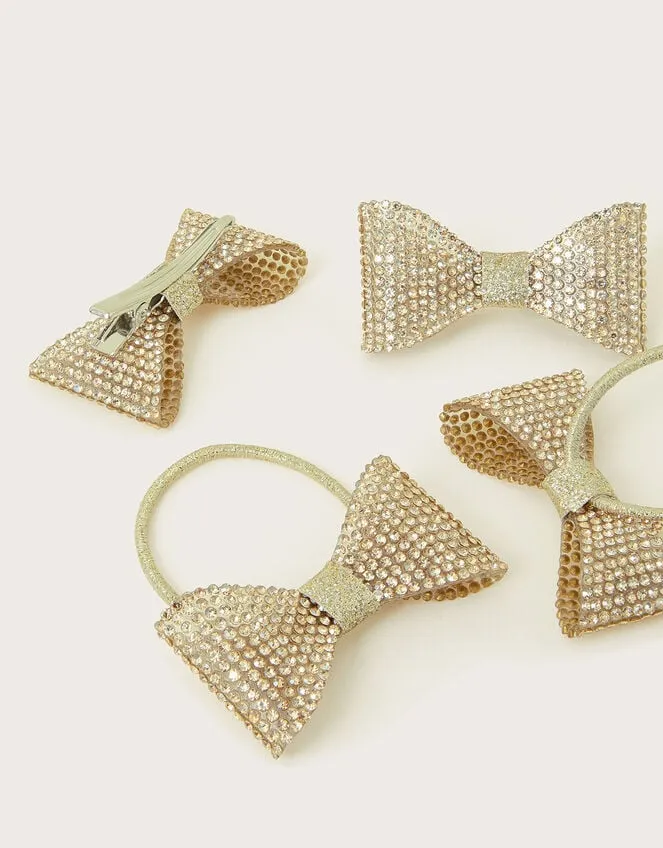 Children 4Pack Dazzle Hair Set Monsoon Girls039 Hair Accessories