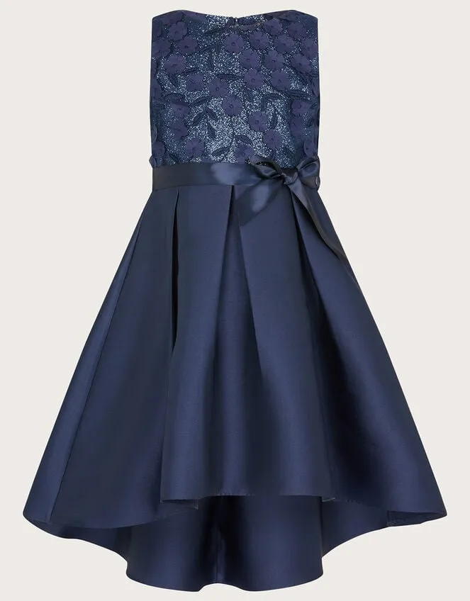 Children Anika High Low Bridesmaid Dress Blue Monsoon Dresses