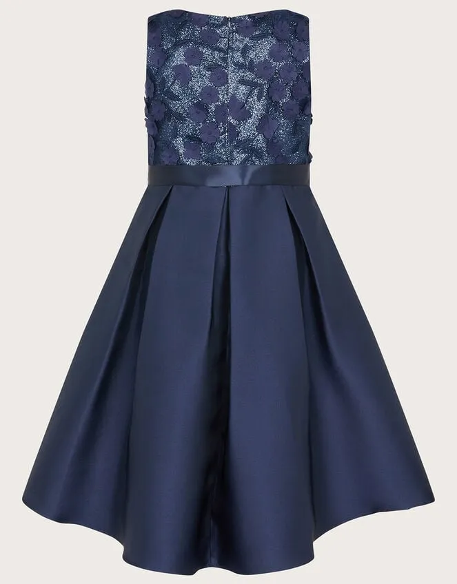 Children Anika High Low Bridesmaid Dress Blue Monsoon Dresses