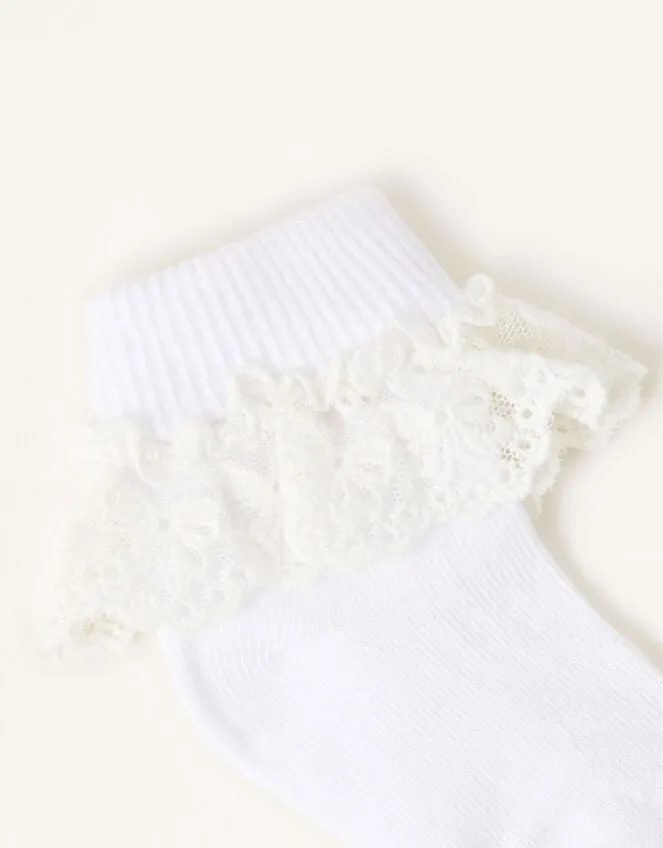 Children Baby Flower Lace Socks White Monsoon Girls039 Tights and Socks