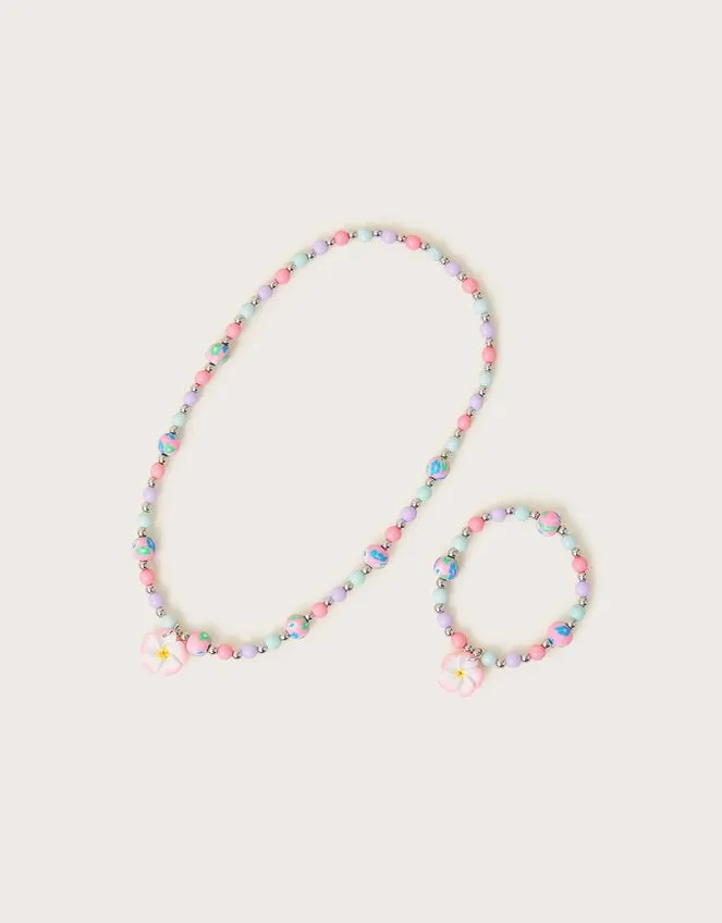 Children Beaded Flower Necklace And Bracelet Monsoon Girls039 Jewellery