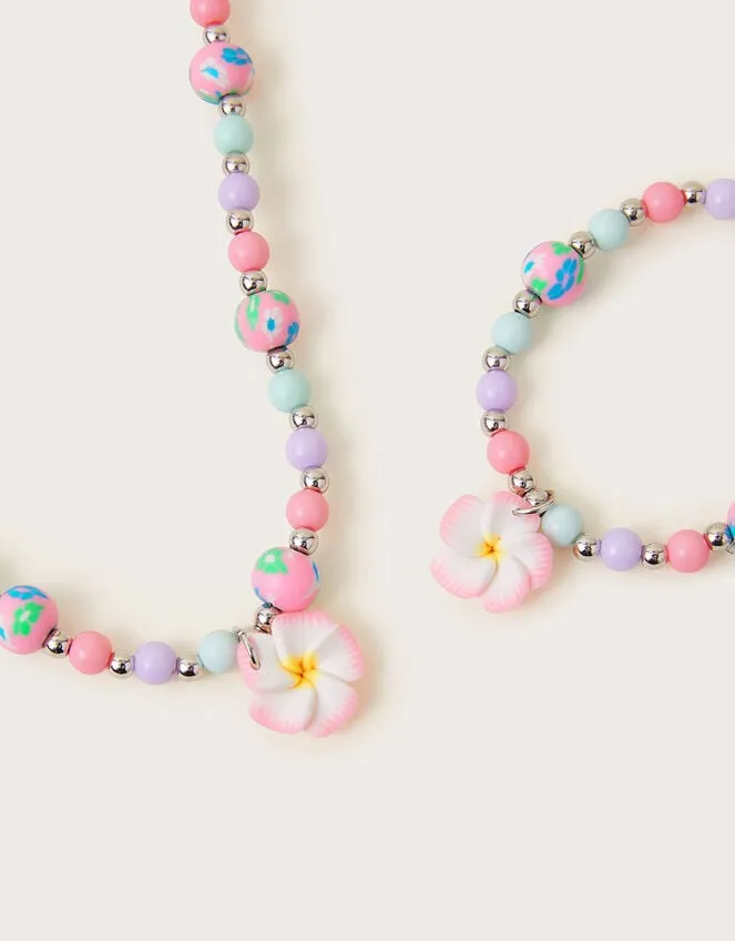 Children Beaded Flower Necklace And Bracelet Monsoon Girls039 Jewellery