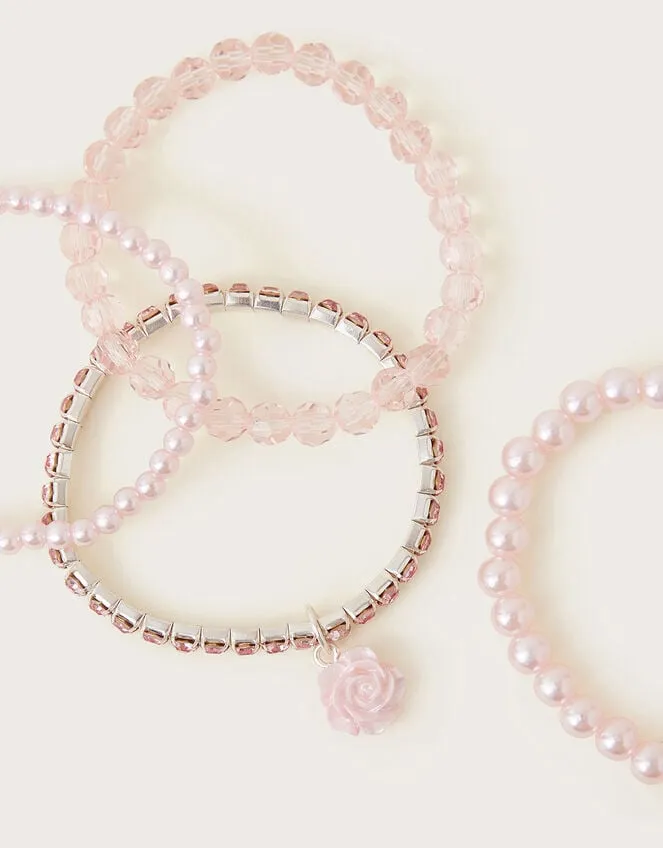 Children Bridesmaid Pearl Bracelets 4 Pack Monsoon Girls039 Jewellery