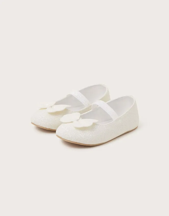 Children Butterfly Walker Shoes Ivory Monsoon Partywear