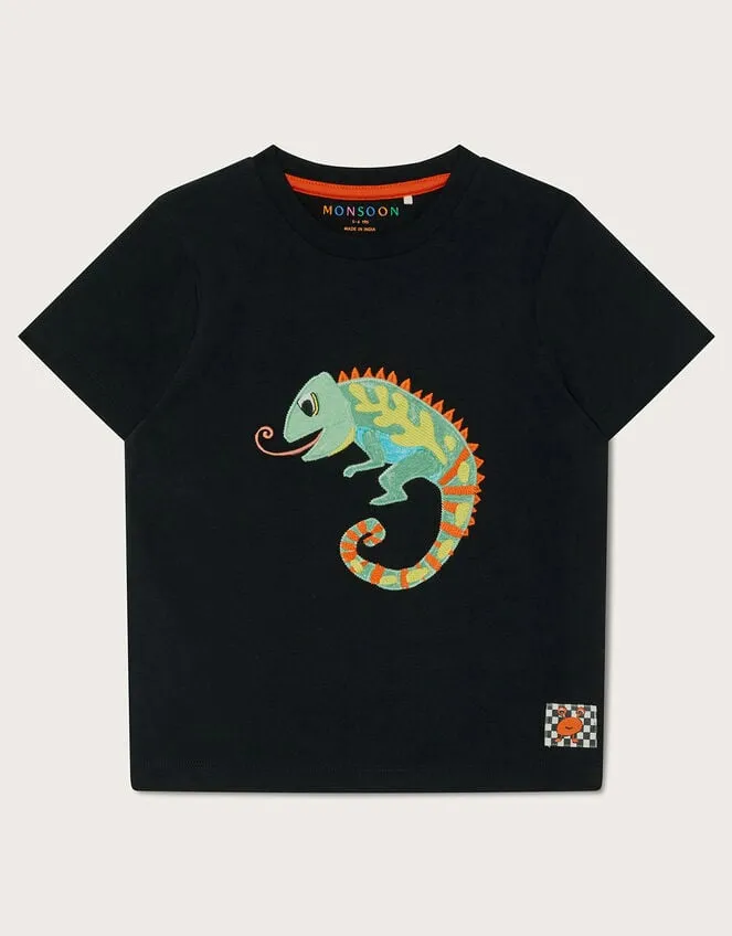 Children Chameleon TShirt Black Monsoon Casualwear Collection
