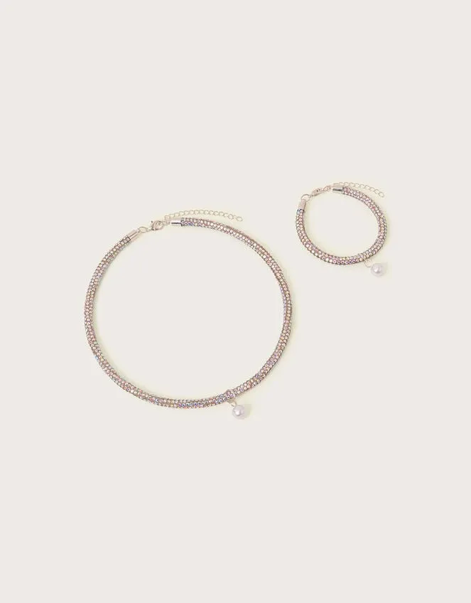Children Diamante Necklace And Bracelet Set Monsoon Girls039 Jewellery