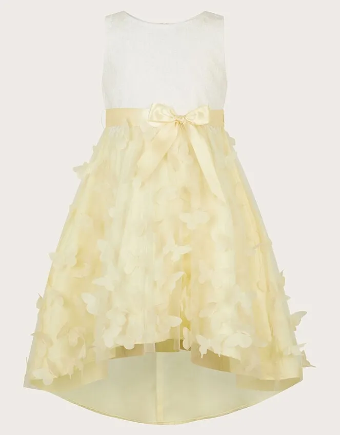 Children Flutter Butterfly 3d Dress Yellow Monsoon Dresses