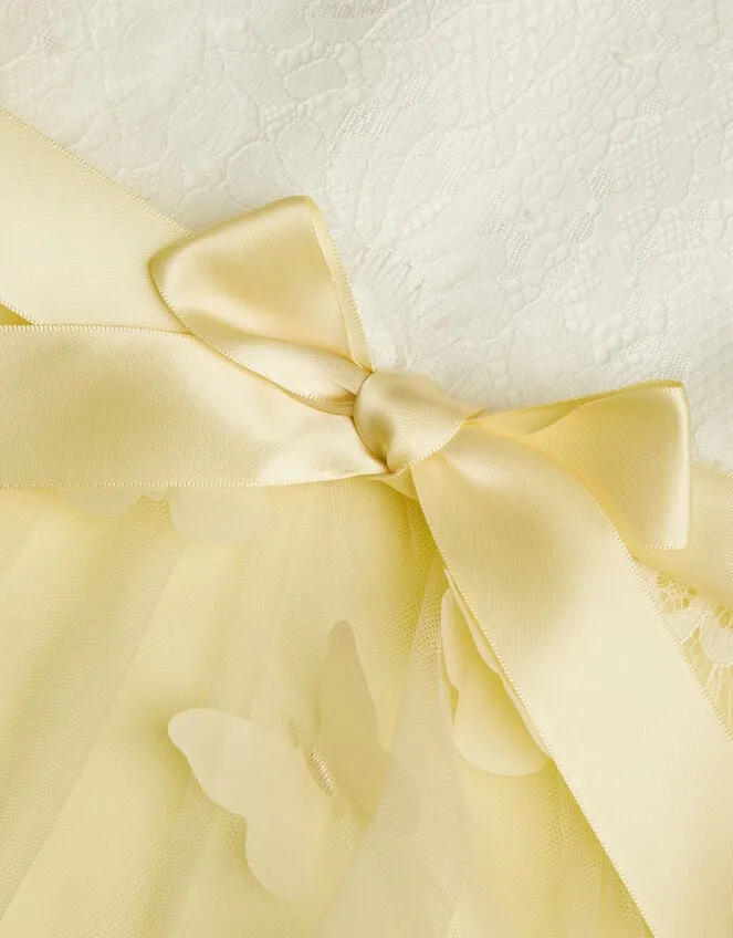 Children Flutter Butterfly 3d Dress Yellow Monsoon Dresses