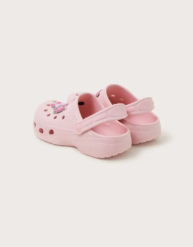 Children Glitter Butterfly Clogs Pink Monsoon Girls039 Shoes and Sandals