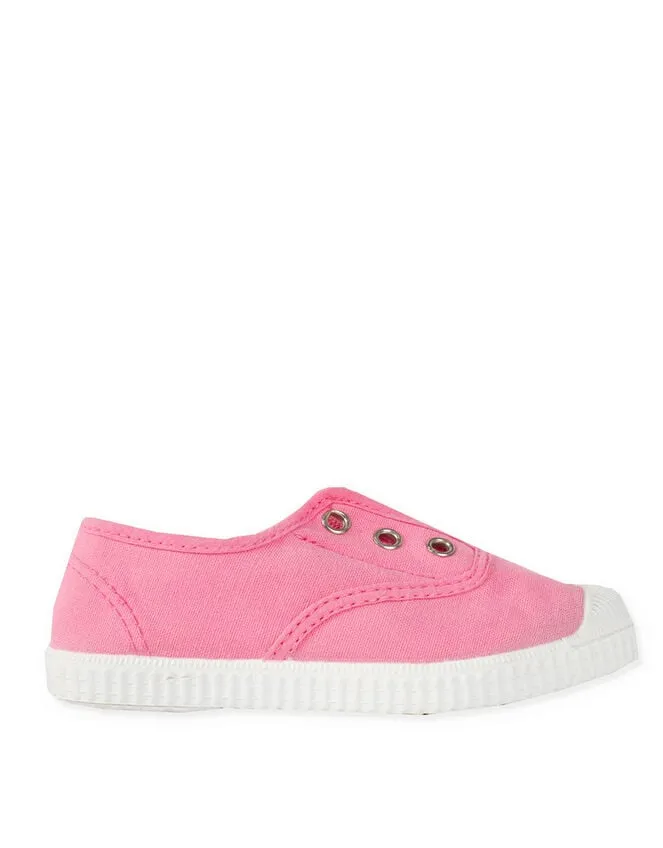 Children Hampton Canvas Plum Plimsolls Pink Monsoon Girls039 Shoes and Sandals