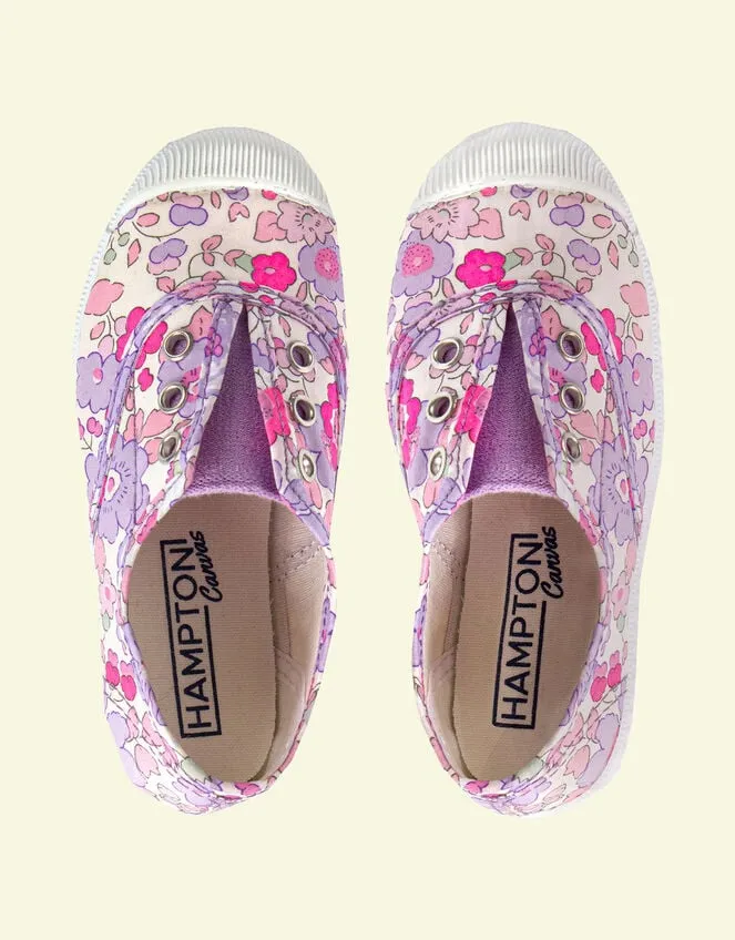 Children Hampton Canvas Plum Plimsolls Purple Monsoon Girls039 Shoes and Sandals
