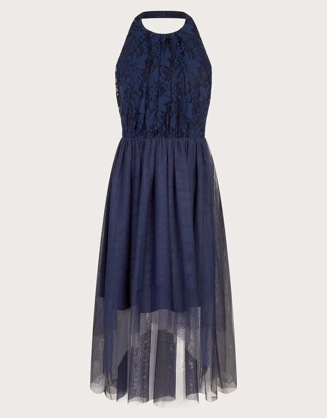 Children Hayley Lace Prom Dress Blue Monsoon Dresses