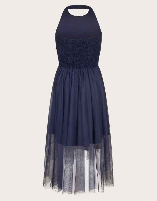 Children Hayley Lace Prom Dress Blue Monsoon Dresses