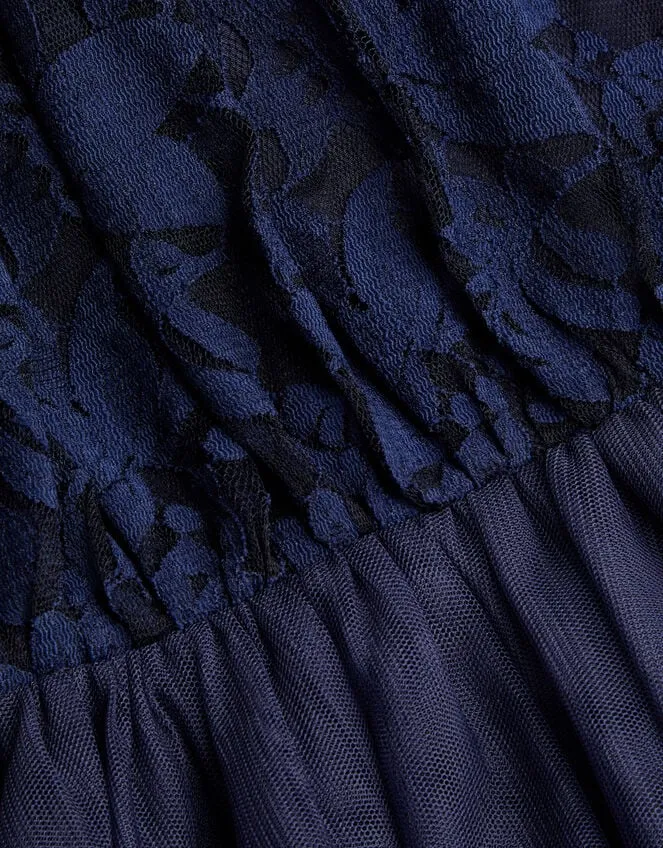 Children Hayley Lace Prom Dress Blue Monsoon Dresses