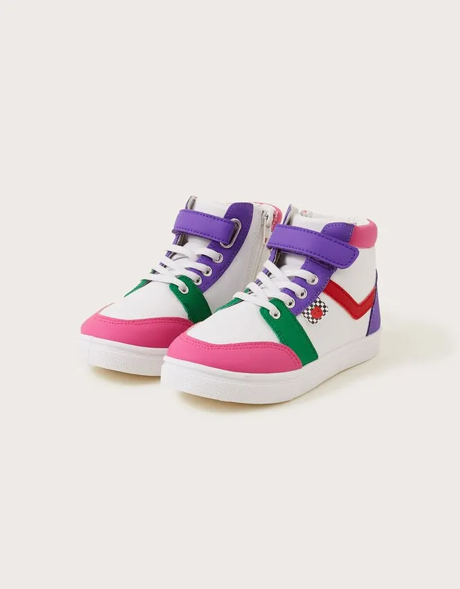 Children High Top Trainers Multi Monsoon Casualwear Collection
