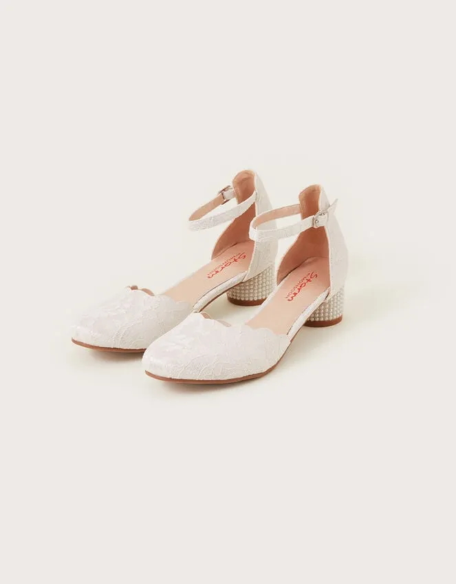Children Lace TwoPart Heels Ivory Monsoon Partywear