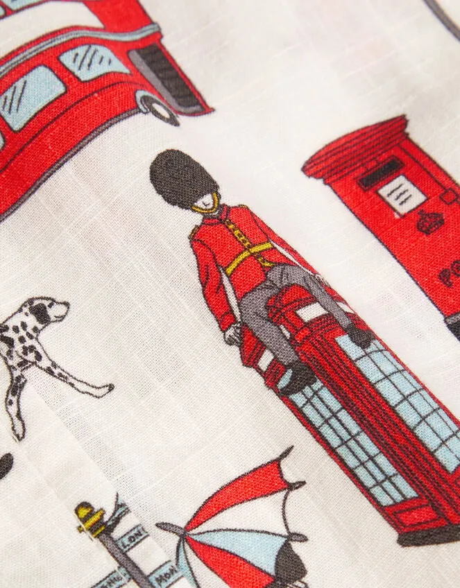 Children London Print Shirt Ivory Monsoon Tops and TShirts