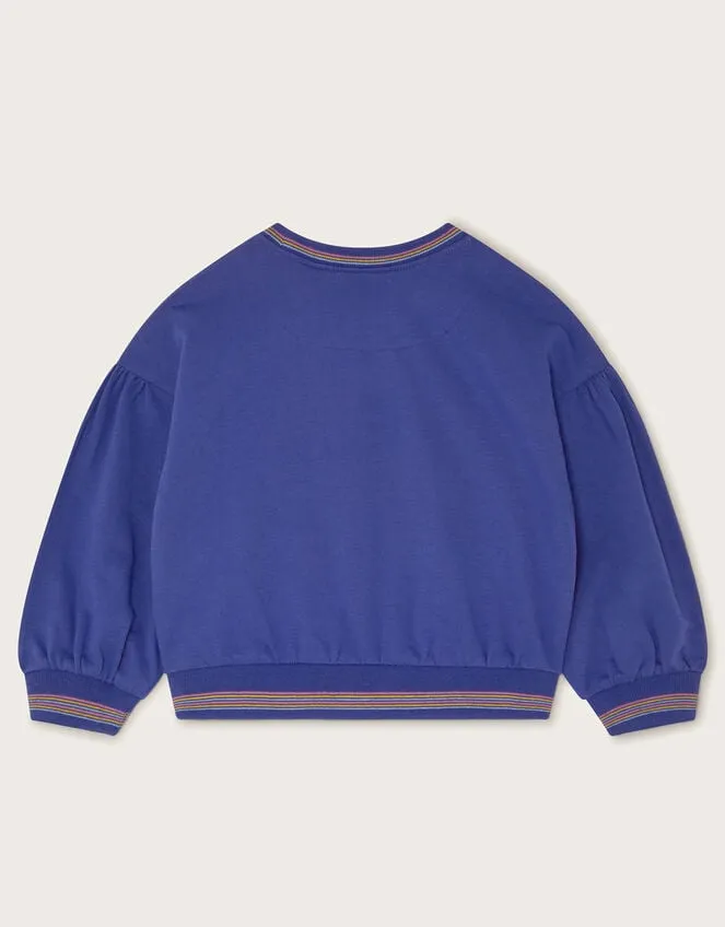 Children Love039 Sweat Top Blue Monsoon Casualwear Collection