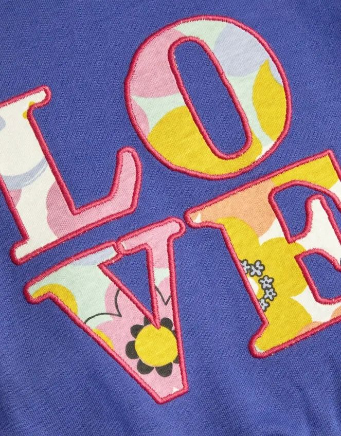 Children Love039 Sweat Top Blue Monsoon Casualwear Collection
