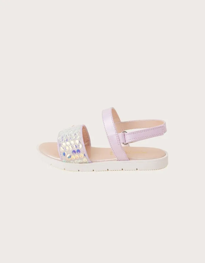 Children Mermaid Sequin Sandals Purple Monsoon Girls039 Shoes and Sandals
