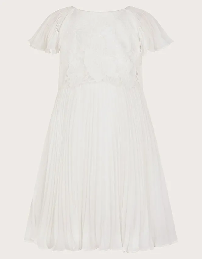Children Otissa Lace Pleated Dress Ivory Monsoon Dresses