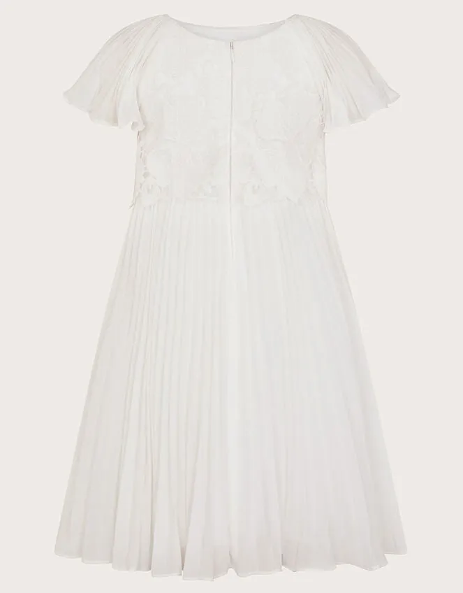 Children Otissa Lace Pleated Dress Ivory Monsoon Dresses