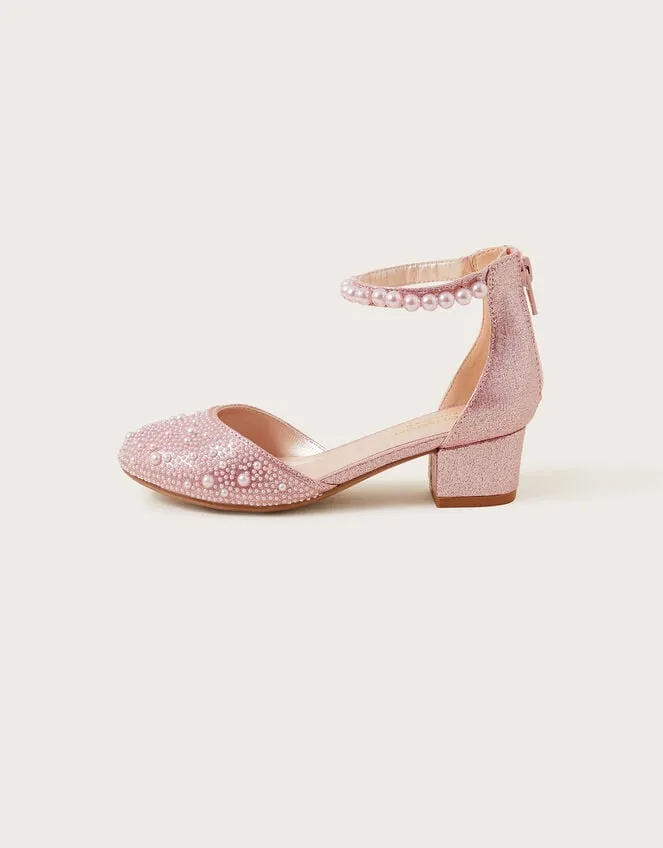 Children Pearl TwoPart Heels Pink Monsoon Partywear