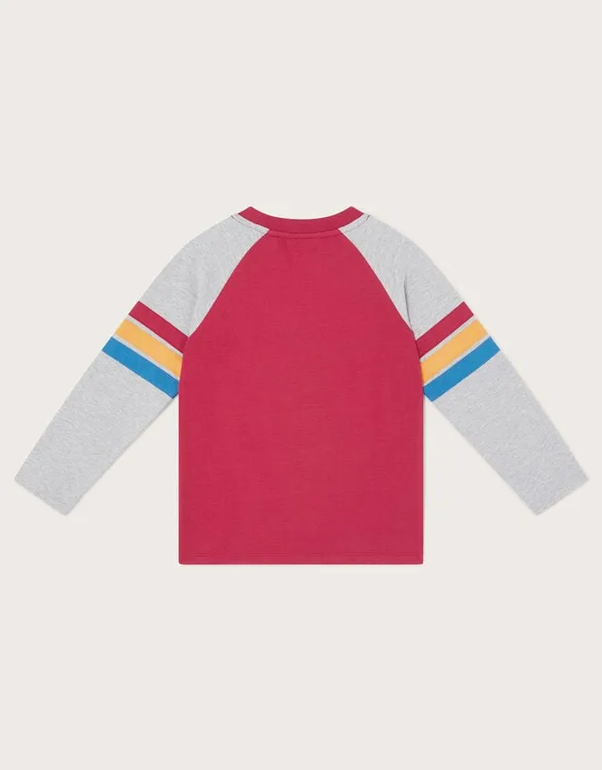 Children Raccoon Raglan TShirt Red Monsoon Tops and TShirts