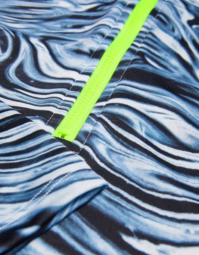 Children Ripple Swimsuit With Upf50 Protection Grey Monsoon Beachwear and Swimwear