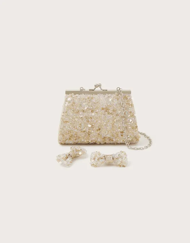 Children Sequin Bag And Hair Set Monsoon Girls039 Bags and Purses