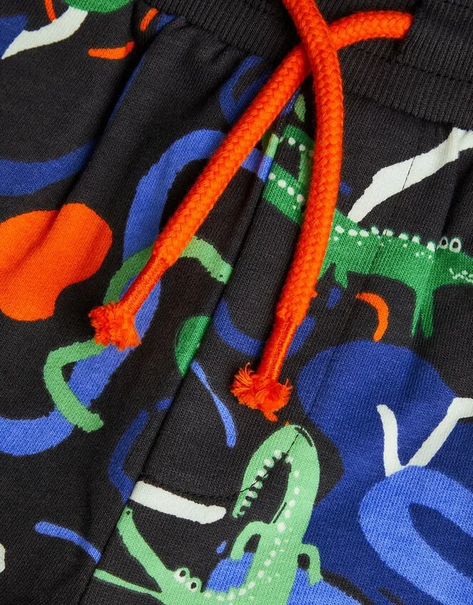 Children Skateboarding Crocodile Shorts Black Monsoon Casualwear Collection