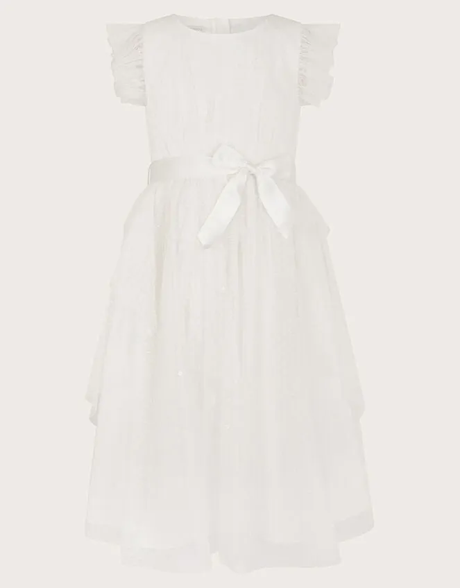 Children Stacie Waterfall Dress Ivory Monsoon Dresses