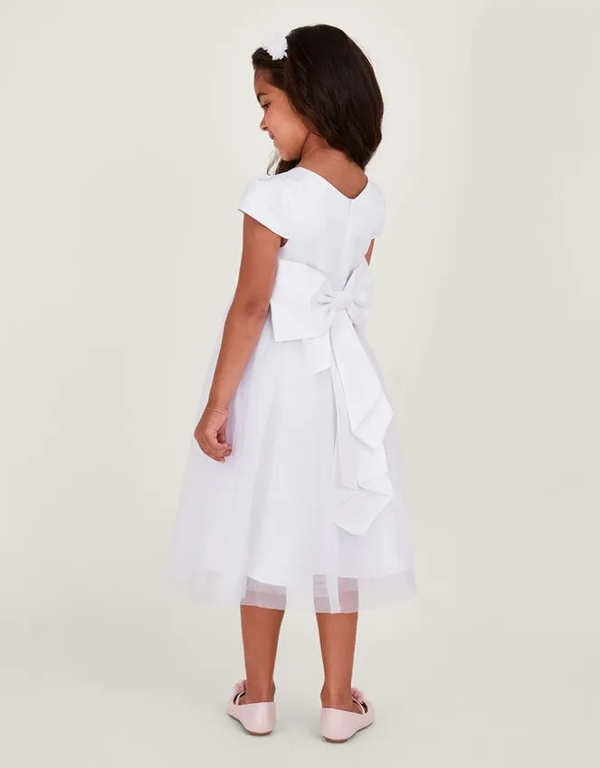 Children Tulle Bridesmaid Communion Dress White Monsoon Dresses