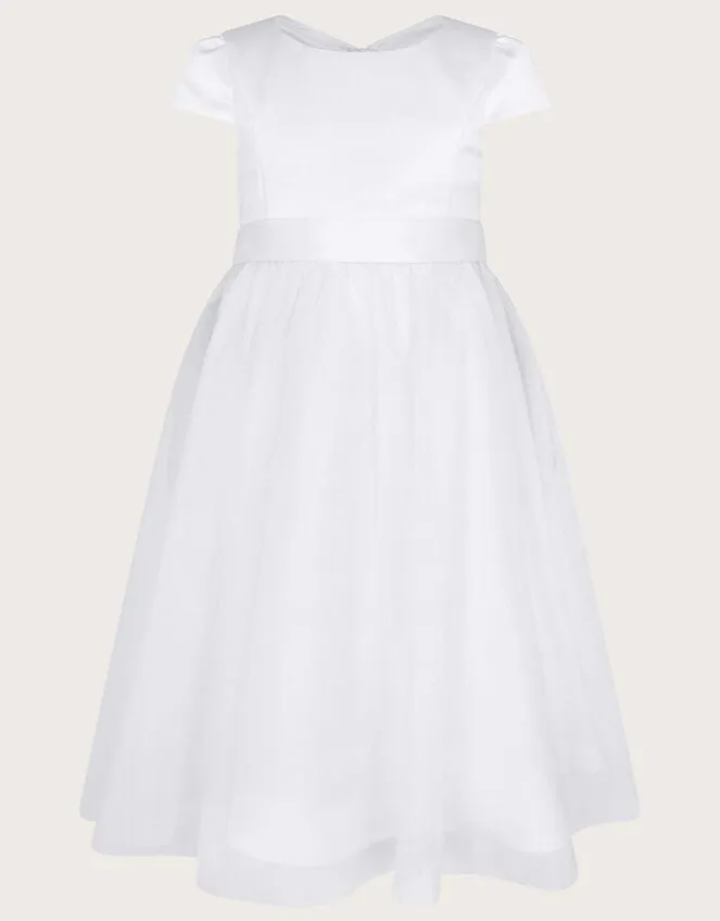Children Tulle Bridesmaid Communion Dress White Monsoon Dresses