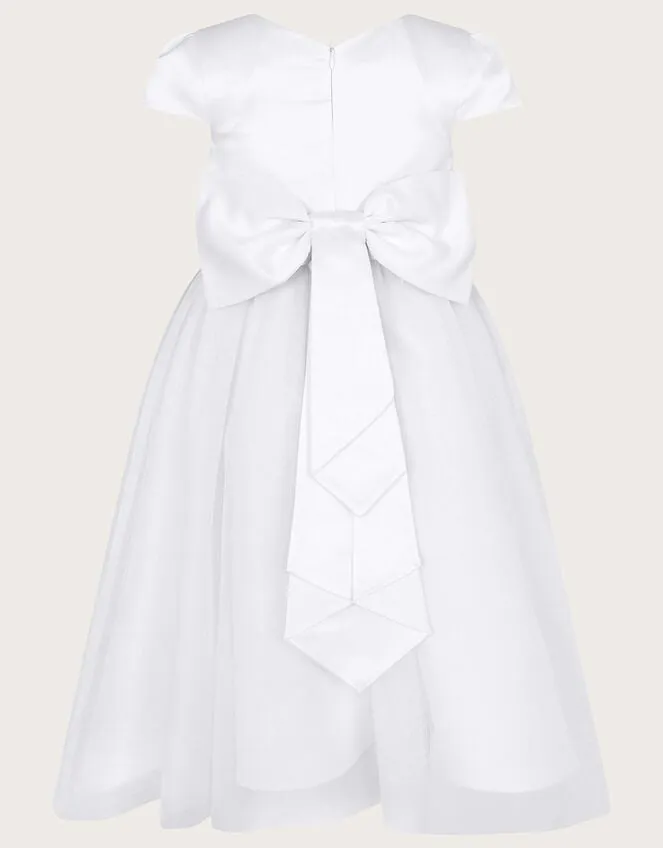 Children Tulle Bridesmaid Communion Dress White Monsoon Dresses