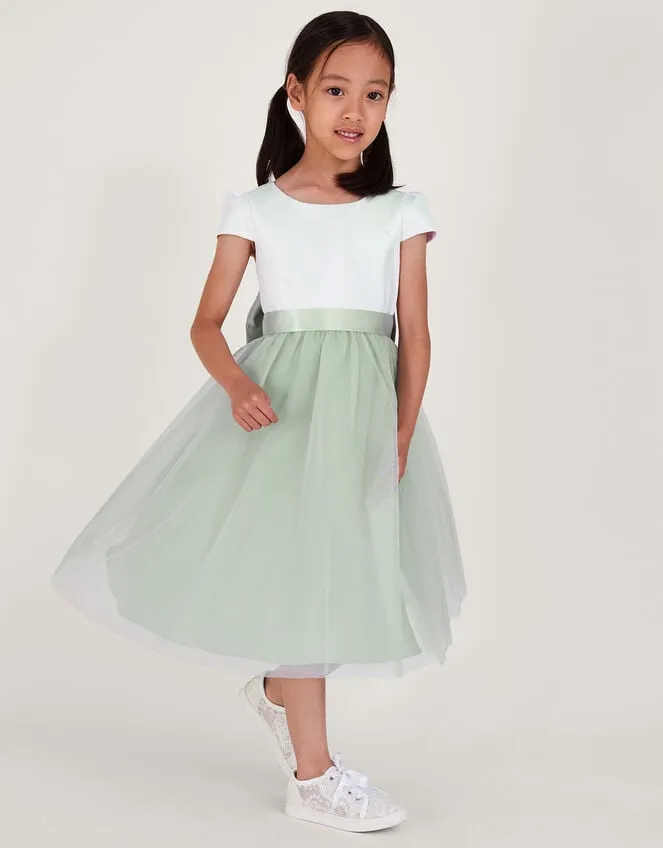 Children Tulle Bridesmaid Dress Green Monsoon Dresses