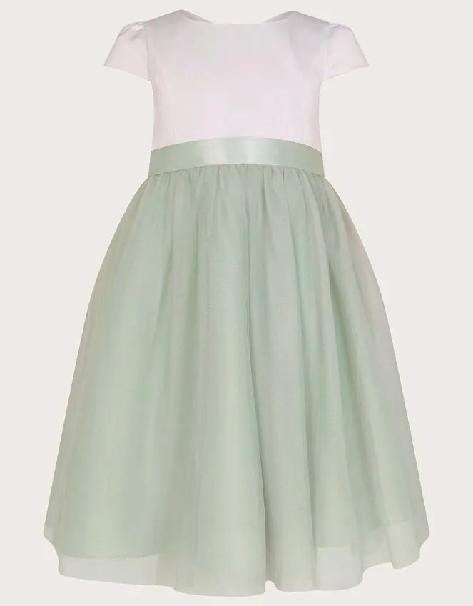 Children Tulle Bridesmaid Dress Green Monsoon Dresses