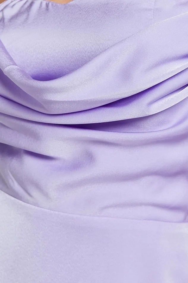 Clarinde Mini Dress 8211 Off Shoulder Gathered Bodice In Lilac Women Showpo Dresses